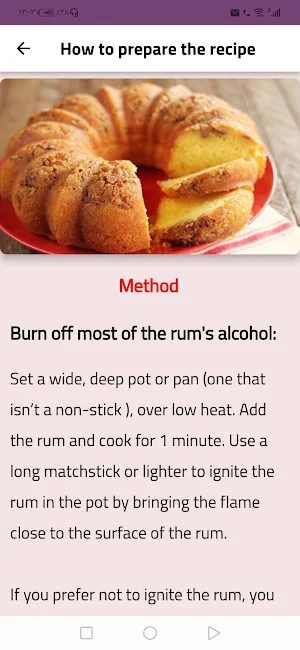 Rum Cake Recipe Screenshot 3