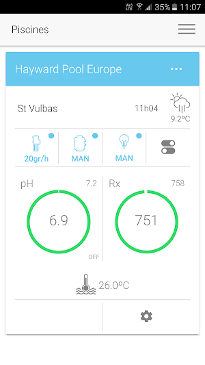 Hayward Poolwatch Screenshot 1