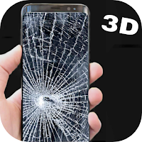 The screen is broken like real