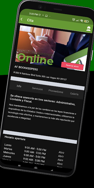 AF Bookkeepers Screenshot 2
