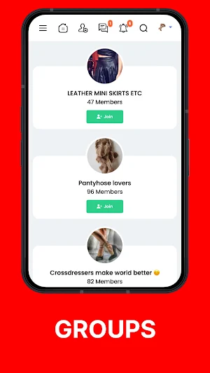 CrossDressing Social Network Screenshot 2