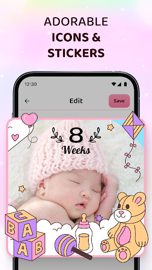 Baby Photo: Newborn Milestones Screenshot 1
