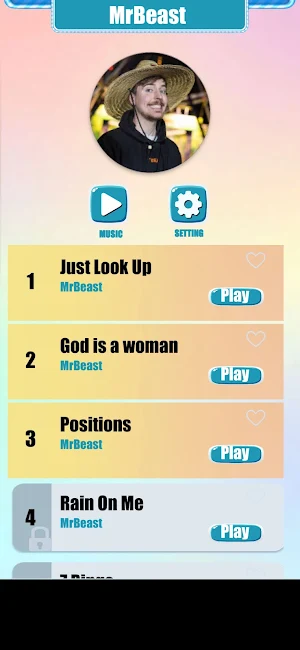 MrBeast Music Tiles Game Screenshot 0