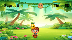 Pineapple Drop Dash Game Screenshot 1