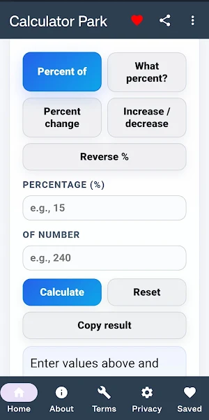 Calculator Park Screenshot 3
