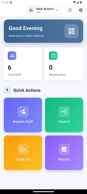 Clock in Clock out Screenshot 0