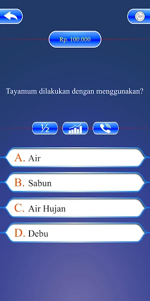 Kuis Millionaire Islam Screenshot 0
