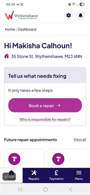 Wythenshawe Community Housing Screenshot 1