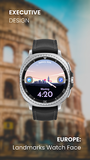 Europe: Landmarks Watch Face Screenshot 2