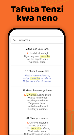 Tenzi za Rohoni mpya 161 Screenshot 2