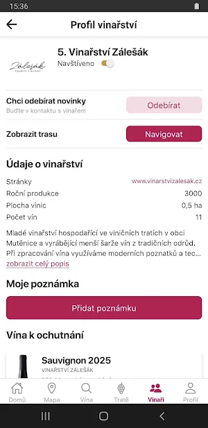 Vinaři Mutěnice Screenshot 2