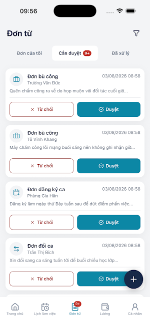 myHRM - Chấm công, Tính lương Screenshot 2