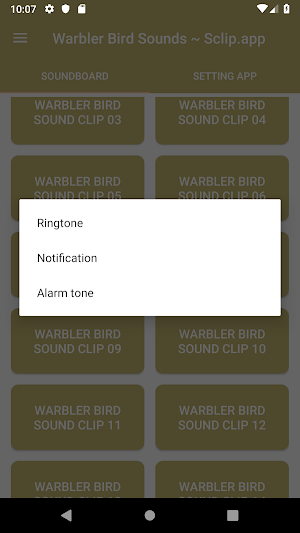 Warbler Bird Sound Collections ~ Sclip.app Screenshot 2