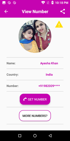 Lovely Girls Phone Number Chat Screenshot 2