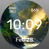 Forest Waterfall - Watch Face
