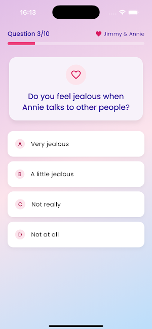 Love Tester - Crush Test Quiz Screenshot 2
