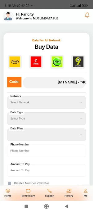 Muslim Data Sub Screenshot 3
