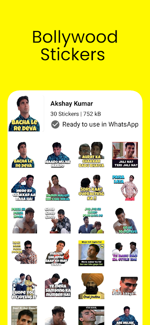 Bollywood Stickers : WASticker Screenshot 0