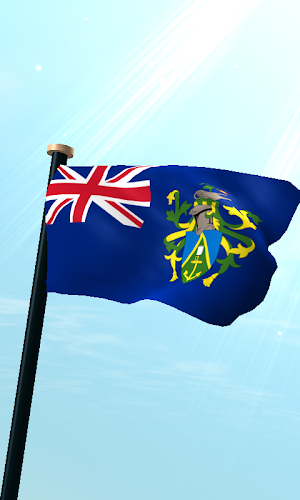 Pitcairn Flag 3D Wallpaper Screenshot 0