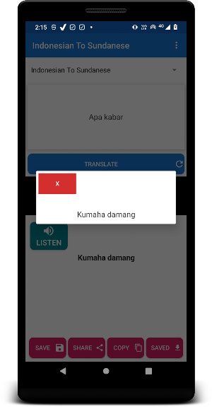 Indonesia Sundanese Translator Screenshot 1