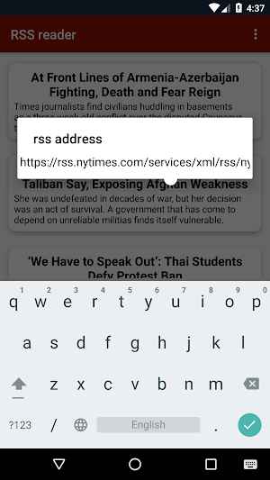 RSS reader Screenshot 3