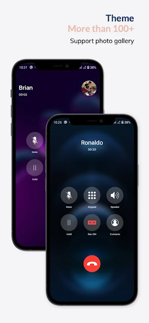 iCall OS14 - Color Phone Flash, Full Screen Video screenshot 6
