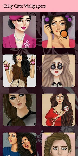 Girly Wallpapers : Cute Girls Images & Backgrounds Screenshot 2