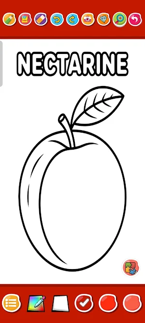 Fruits Coloring Book for Kids Screenshot 3
