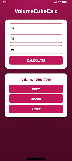 VolumeCubeCalc Screenshot 1