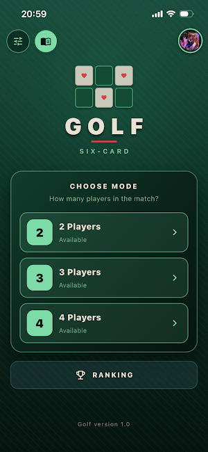 Golf Card Game Screenshot 0