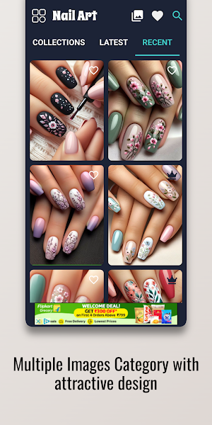 Dahlia Dance Nail Art Design Screenshot 1
