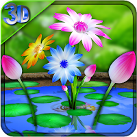 3D Flowers Touch Wallpaper