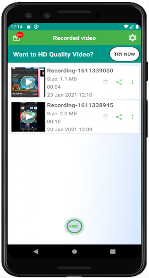 Video call recorder for imo Screenshot 0