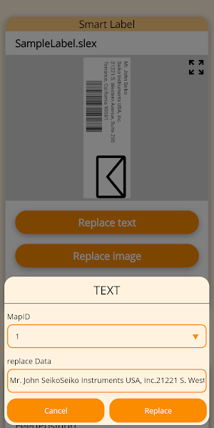 SII SLP800 Series Print Demo Screenshot 3