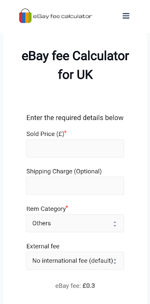 Ebay Fee Calculator Screenshot 3