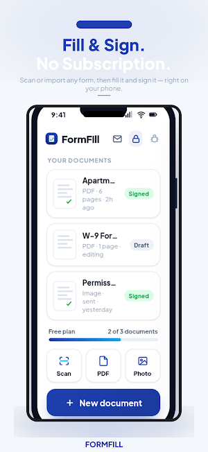 FormFill: Fill & Sign PDF Screenshot 0