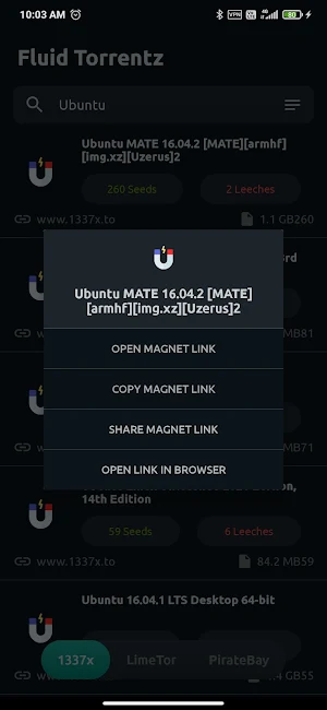 Fluid Torrent Downloader Screenshot 2
