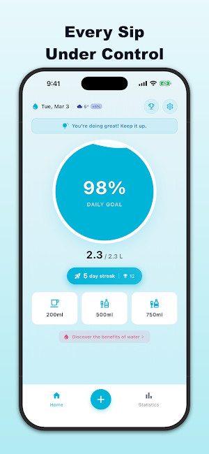 Water Reminder - Drink Tracker Screenshot 1