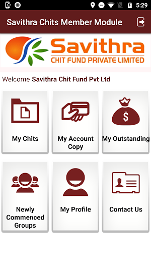 Savithra Chits Member Module Screenshot 1