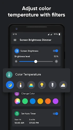 Lower Screen Brightness Dimmer - Night Filter Screenshot 1