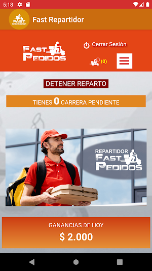 Fast Repartidor Screenshot 1