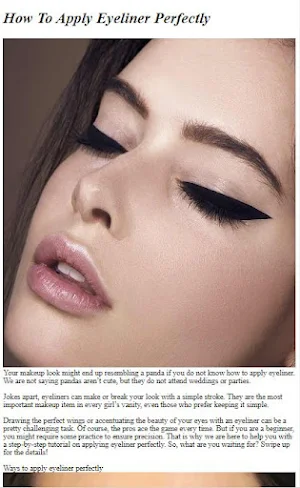 How To Apply Eyeliner Screenshot 0
