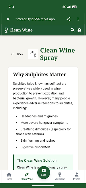 Clean Wine Scanner Screenshot 0