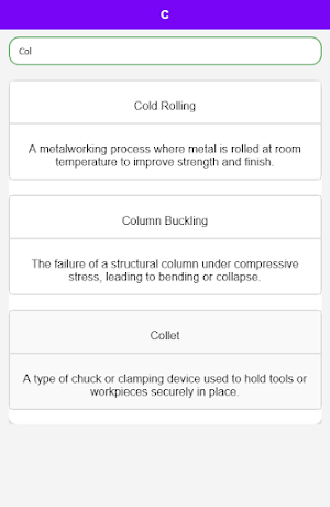 Mechanical Engineer Dictionary Screenshot 3