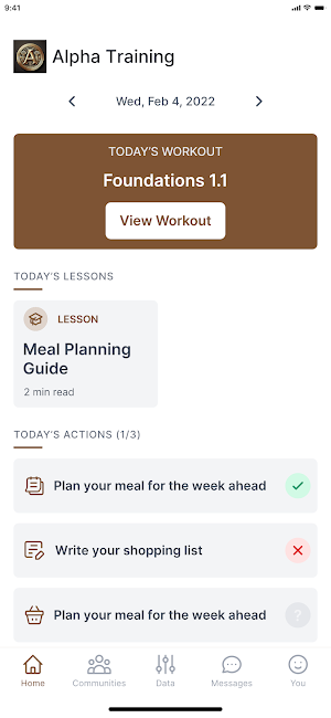 Alpha Training Screenshot 0