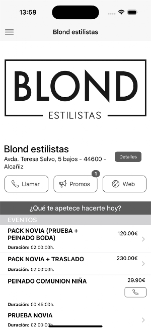 Blond Estilistas Screenshot 0