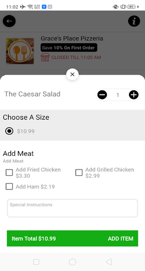 Grace's Place Pizzeria screenshot 5