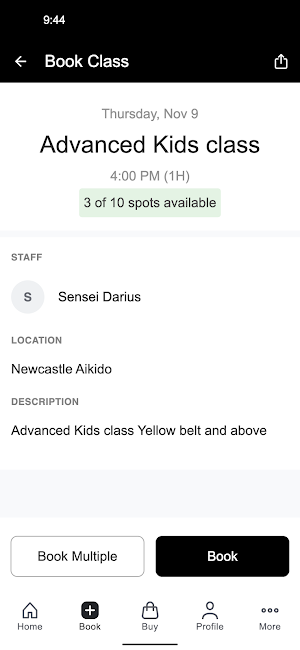 Newcastle Aikido Screenshot 2