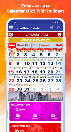Kalender Indonesia 2023 Screenshot 1