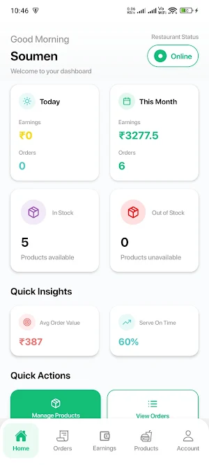 Delico Restaurant Partner Screenshot 0